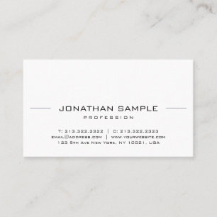 Businesscards Modernes Elegantes Beruflich Einfach Visitenkarte