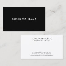 Businesscards Modernes Elegantes Beruflich Einfach