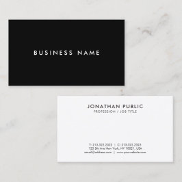 Businesscards Modernes Elegantes Beruflich Einfach Visitenkarte