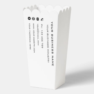 BusinessName Info Company Promotion Popcorn Box Geschenkschachtel