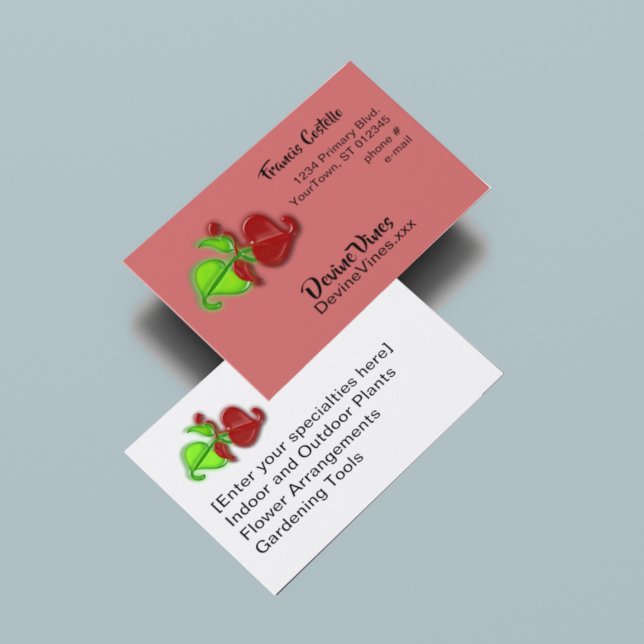 Buskarte - 3-D Blätter Visitenkarte (Von Creator hochgeladen)