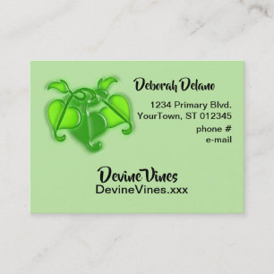 Buskarte - 3-D Blätter Visitenkarte