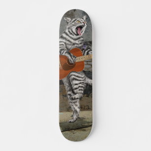 Busker the Guitar Cat Skateboard