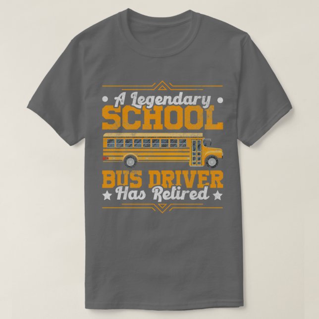 Buskonzeption für Schulbus- oder Busfahrer 4 T-Shirt (Design vorne)