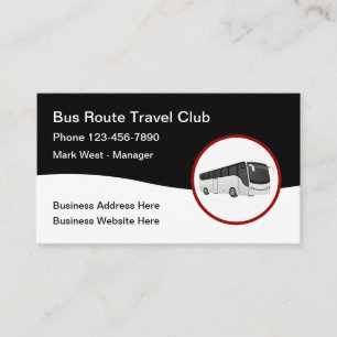 Busreise-Reisebüro Visitenkarte