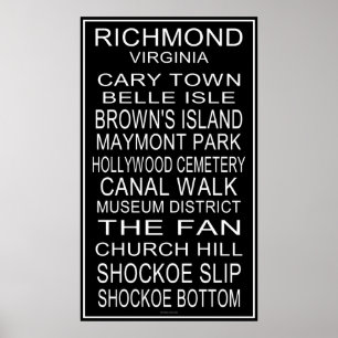 Busrollenplakat Richmonds Virginia Poster