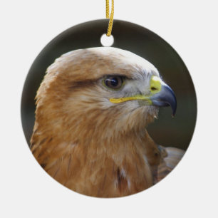 Bussard Keramik Ornament