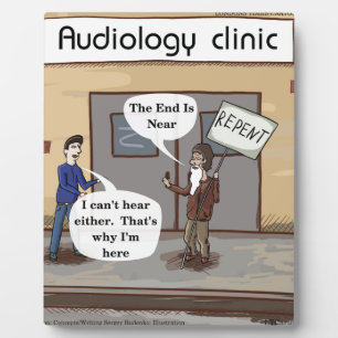 Büße Für Das Audiologie-Büro Lustig Fotoplatte