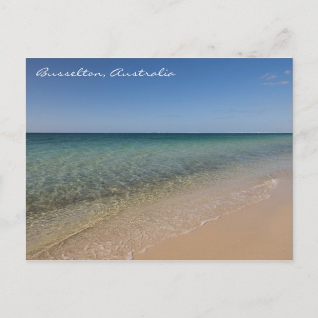 Busselton Beach Postcard Postkarte (Vorderseite)