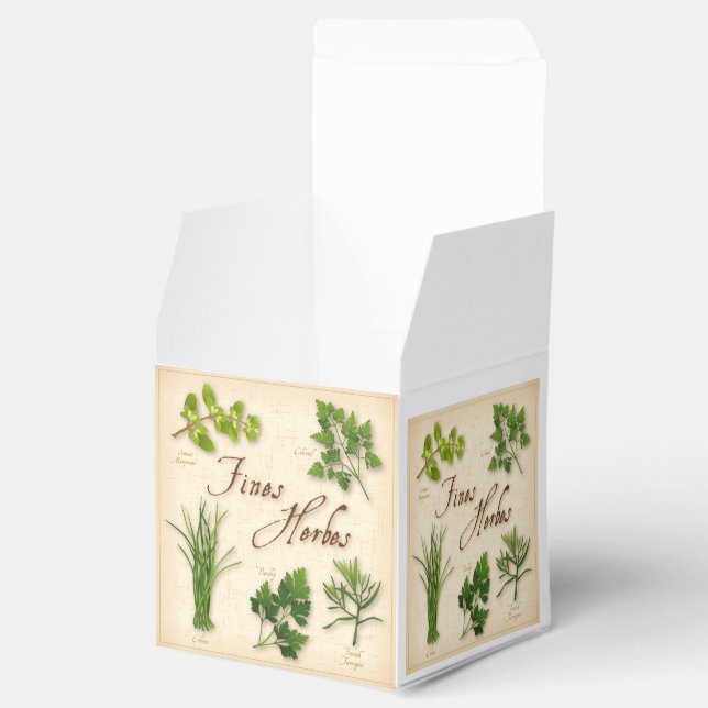 Bußgelder Herbes Favor Box Geschenkschachtel (Geöffnet)