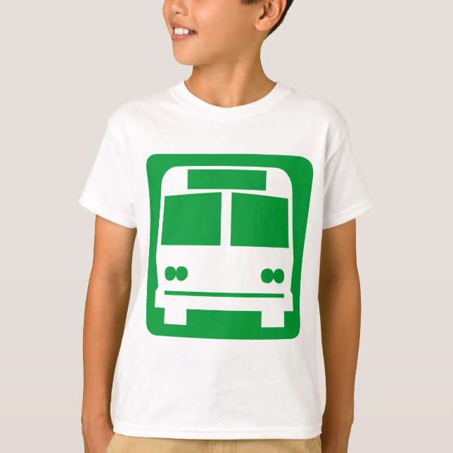 Bussymbol: grün T-Shirt (Vorderseite)