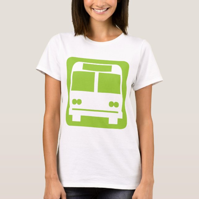 Bussymbol - Schwarz T-Shirt (Vorderseite)