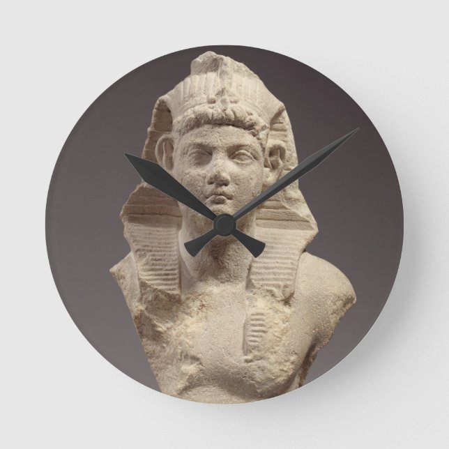 Bust of a Roman Emperor as a pharaoh Runde Wanduhr (Vorderseite)