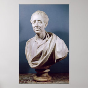 Bust of Charles de Secondat  Baron de Poster