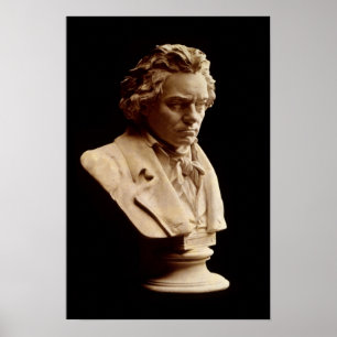 Bust-Statue Beethoven Poster