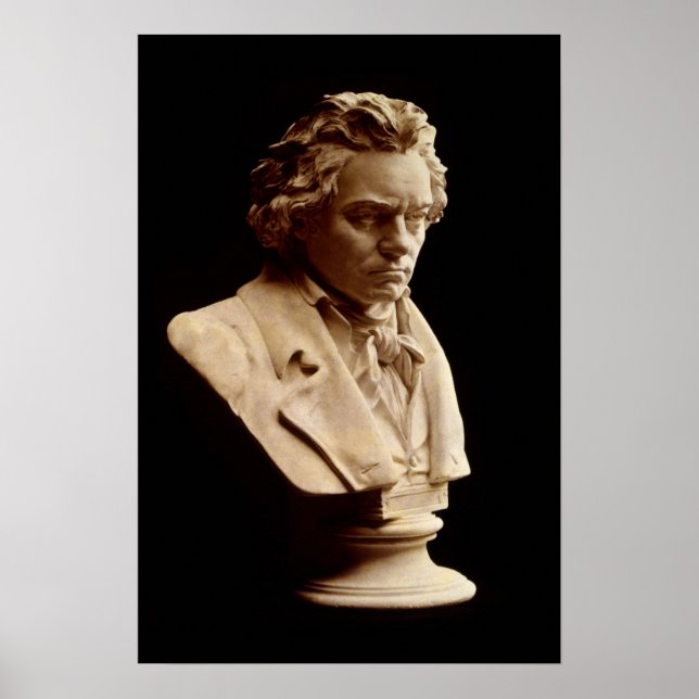 Bust-Statue Beethoven Poster (Vorne)