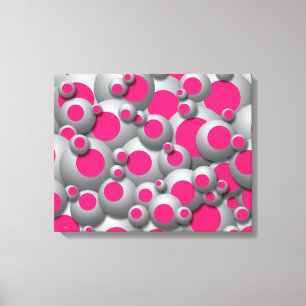 Bustblasen Hot Pink Canvas Print Leinwanddruck