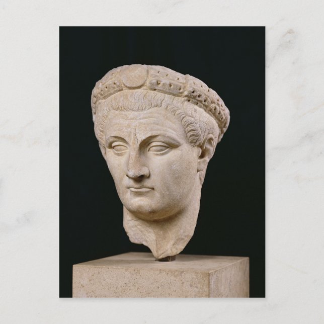 Büste des Kaisers Claudius aus Thasos Postkarte (Vorderseite)