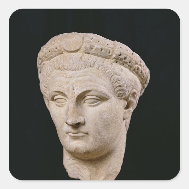 Büste des Kaisers Claudius aus Thasos Quadratischer Aufkleber (Vorderseite)