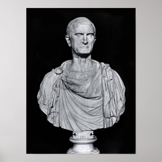 Büste des Marcus Licinius Crassus Poster (Vorne)