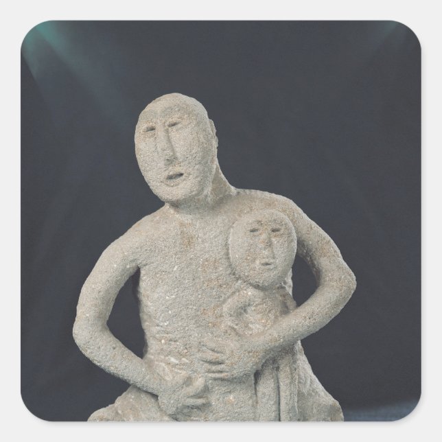 Büste einer Muttergöttin Quadratischer Aufkleber (Vorderseite)