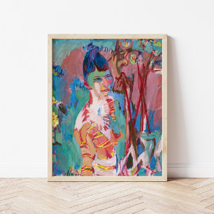 Büste eines farbigen Mädchens   Albert Müller Poster