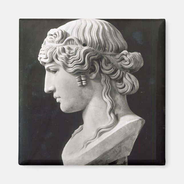 Büste von Antinous genannt "Antinous Mondragone" Magnet (Vorne)