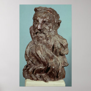 Büste von Auguste Rodin 1909 Poster