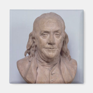 Büste von Benjamin Franklin 1778 Magnet