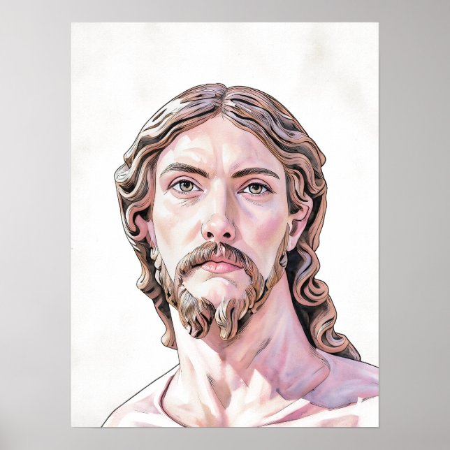 BUSTE VON CHRISTUS DEM ERLÖSER von MICHELANGELO 20 Poster (Vorne)