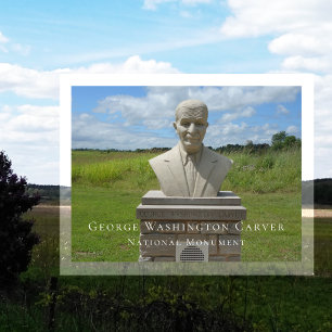 Büste von George Washington Carver, Carver Trail Postkarte