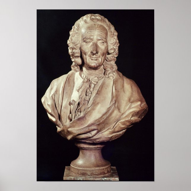 Büste von Jean-Philippe Rameau 1760 Poster (Vorne)