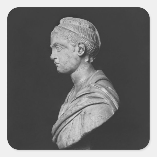 Büste von Julia Mamaea Quadratischer Aufkleber (Vorderseite)