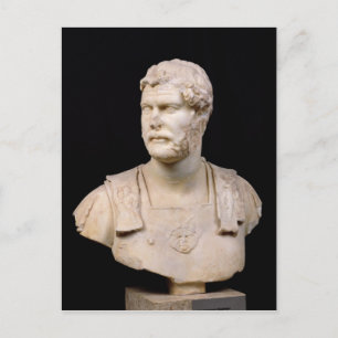 Büste von Kaiser Hadrian auf Kreta Postkarte