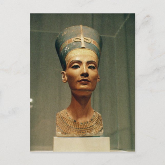Büste von Königin Nefertiti, Vorderansicht Postkarte (Vorderseite)