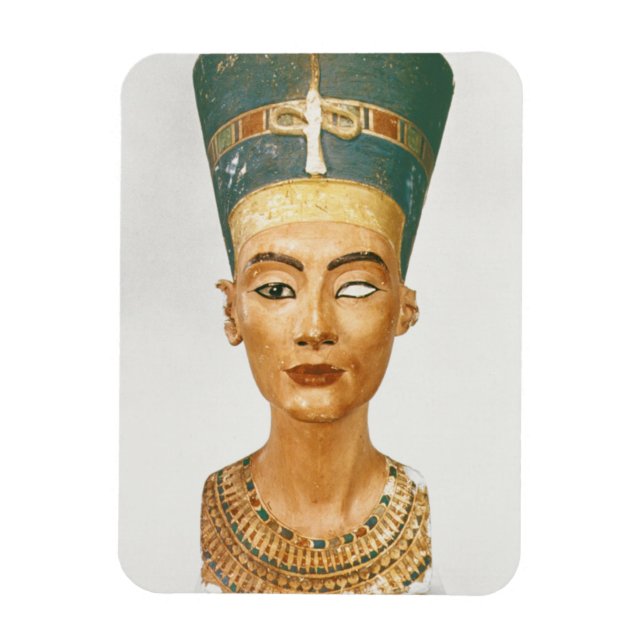 Büste von Königin Nefertiti, Vorderansicht, von de Magnet (Vertikal)