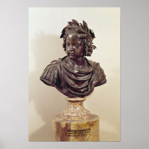 Büste von Louis XIV als Kind Poster