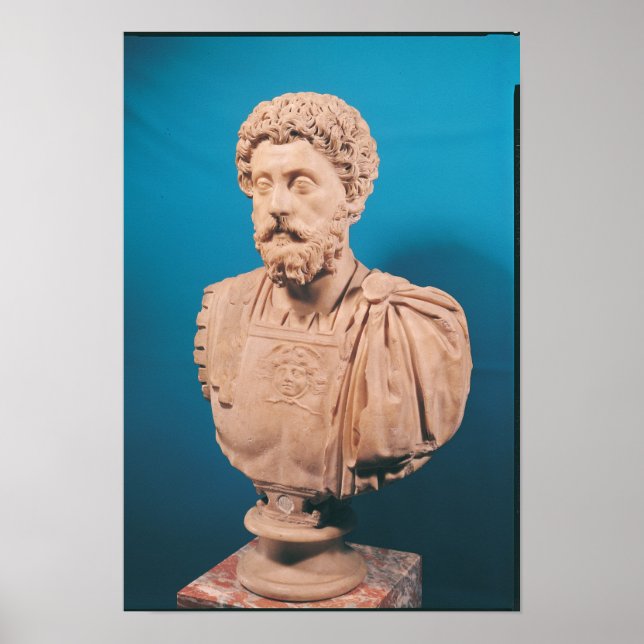Büste von Marcus Aurelius Poster (Vorne)