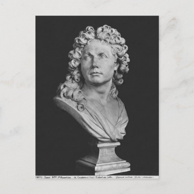 Büste von Robert de Cotte, 1707 Postkarte (Vorderseite)