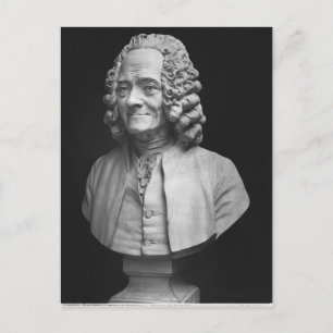 Büste von Voltaire Postkarte