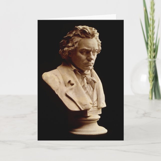 Büstenstatue Beethoven Karte (Vorderseite)