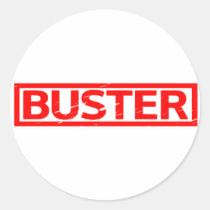 Buster-Briefmarke Runder Aufkleber