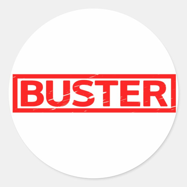 Buster-Briefmarke Runder Aufkleber (Vorderseite)