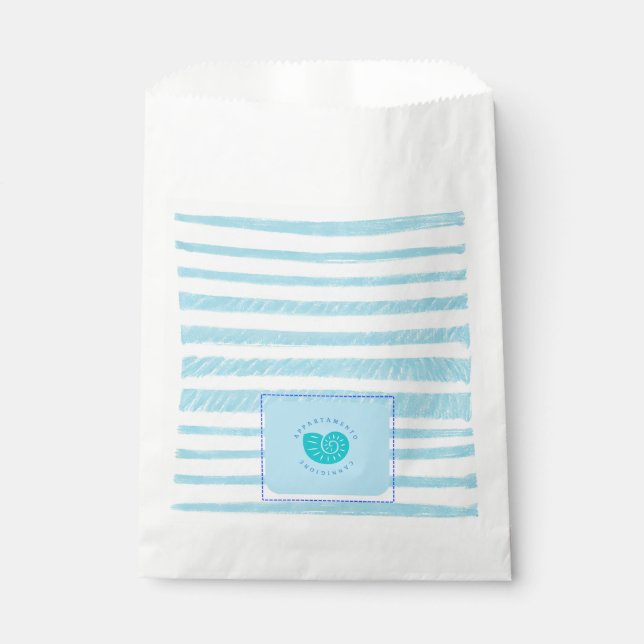 Bustine di cartaper alimentiCustom White Bevorzugu Geschenktütchen (Vorderseite)