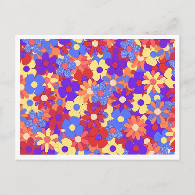 Bustling Bouquet Postcard Postkarte (Vorderseite)