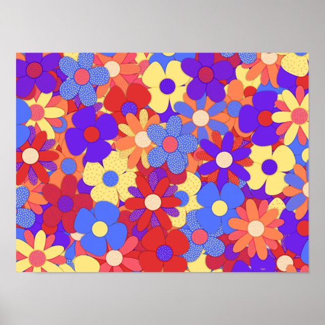 Bustling Bouquet Poster (Vorne)