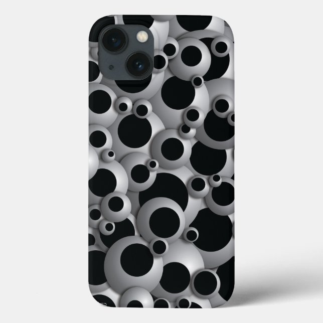Bustling Bubbles Black Case-Mate iPhone Hülle (Rückseite)