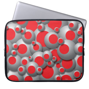 Bustling Bubbles Red Laptopschutzhülle