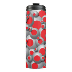 Bustling Bubbles Red Thermosbecher