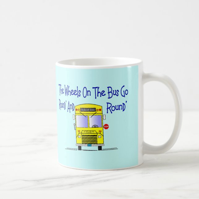 Bustreiber "die Räder auf dem Bus " Kaffeetasse (Rechts)